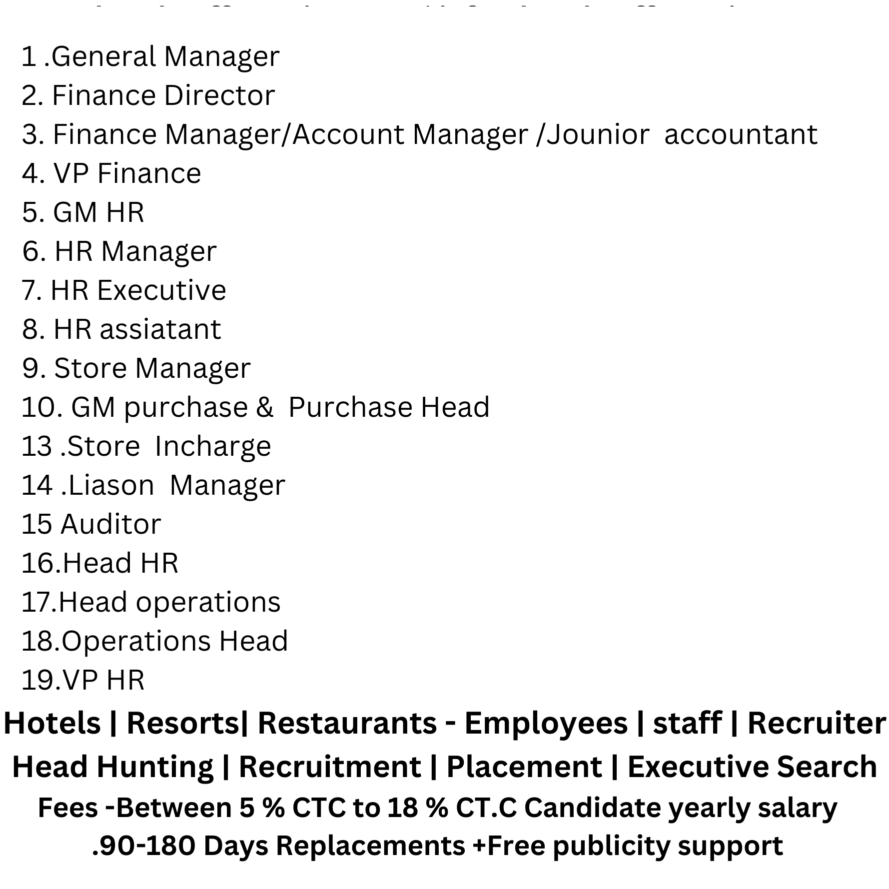 hotel staff recruiters 